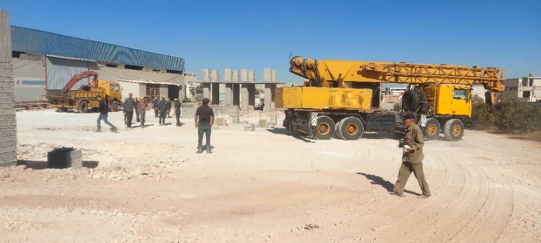 Panoramic view of SUPERCRETE construction site