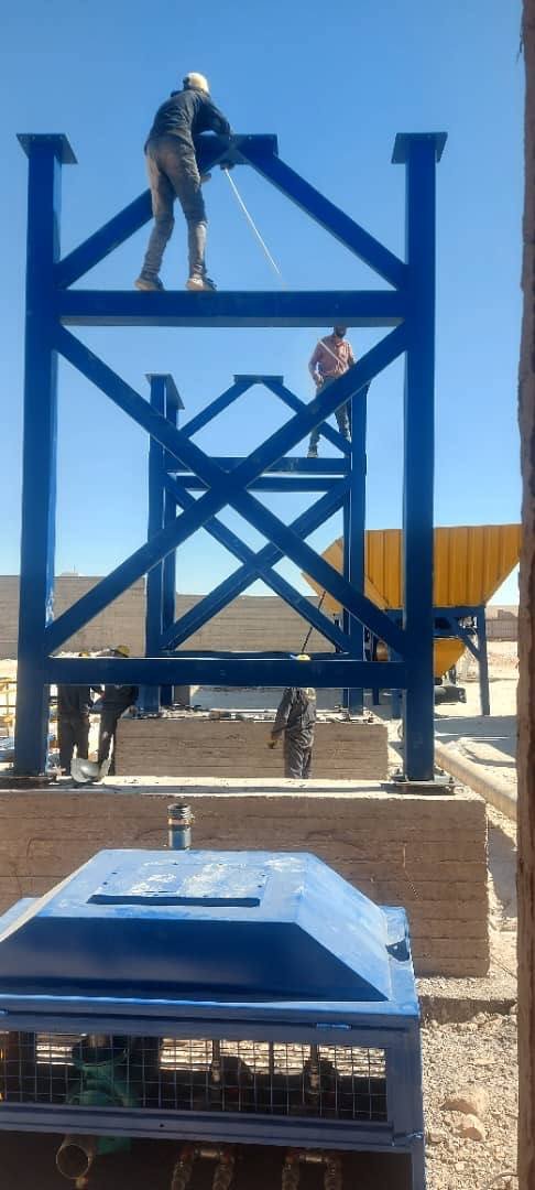 Steel framework construction